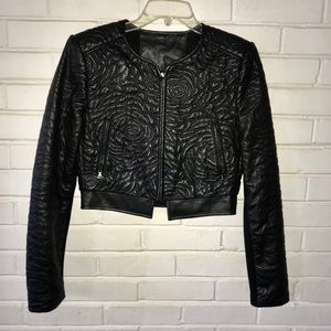 Crop Leather Jacket